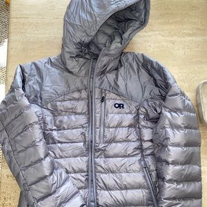 Outdoor Research Womens Down Helium Hoodie small